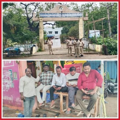 పొదలకూరు నామినేషన్ కేంద్రం వద్ద పోలీసుల ఓవర్ యాక్షన్