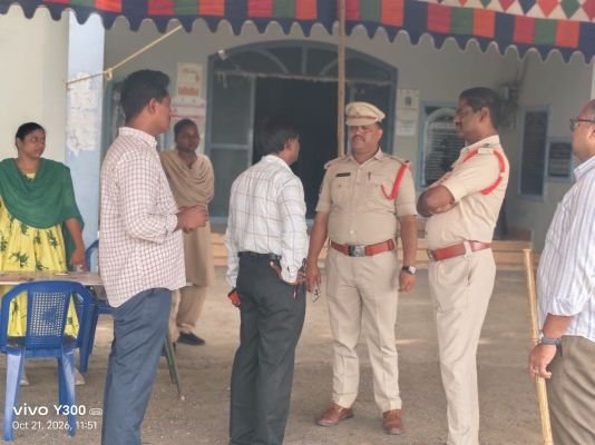 నామినేషన్ల స్వీకరణకు పటిష్ట బందోబస్తు