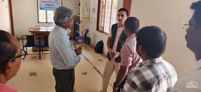 ఎన్నికల ఏర్పాట్లను పరిశీలించిన సబ్ కలెక్టర్