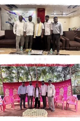 దసరా సందర్భంగా ఎమ్మెల్యే మాణిక్‌రావు, డీసీఎంఎస్ చైర్మన్ శివకుమార్‌కు జమ్మి కానుక