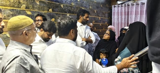 అబ్దుల్ మస్తాన్  కుటుంబ సభ్యులను పరామర్శించిన.. ఎమ్మెల్సీ పర్వత రెడ్డి చంద్రశేఖర్ రెడ్డి.