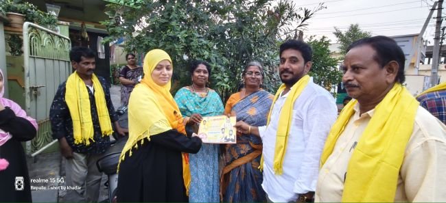 పట్టణంలో జరుగుతున్న అభివృద్ధిని చూసి ఓటేయండి 