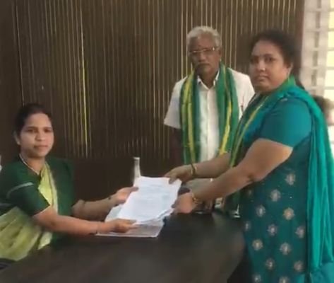 నరసాపురం జడ్పిటిసి కి స్వతంత్ర అభ్యర్థిగా నాగ వెంకటలక్ష్మి నామినేషన్