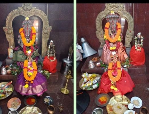 ప్రత్యేక అలంకరణలలో అంకాలమ్మ పోలేరమ్మ అమ్మవార్లు