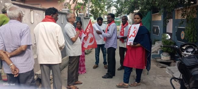 సీపీఎం అభ్యర్థుల విజయానికి విస్తృత ప్రచారం