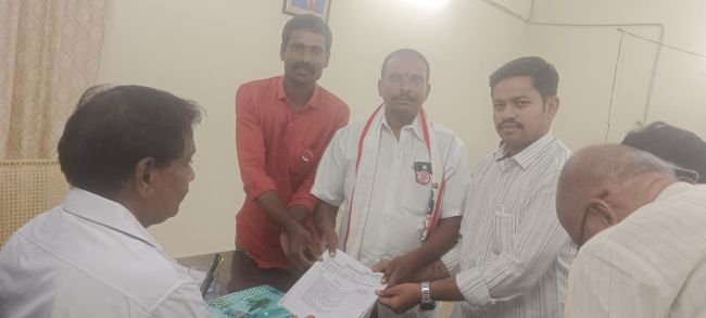 ఏ. నారాయణపురము 2 ఎంపీటీసీ స్థానానికి జనసేన అభ్యర్థి కే లాలు స్వామి నామినేషన్