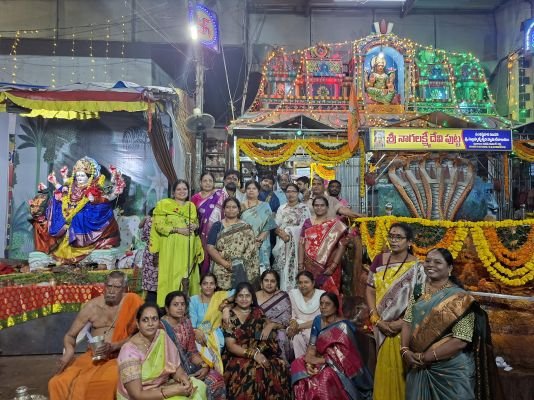 నాగలక్ష్మీ దేవాలయంలో ప్రత్యేక పూజలు.. అన్నదాన కార్యక్రమం