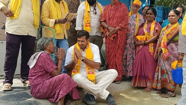 కూటమి అభ్యర్థుల గెలుపుకు మాచాని సోమనాథ్ ముమ్మర ప్రచారం