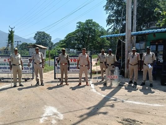 భారీ బందోబస్తు మధ్య ఎంపీటీసీ స్థానాలకు నామినేషన్లకు