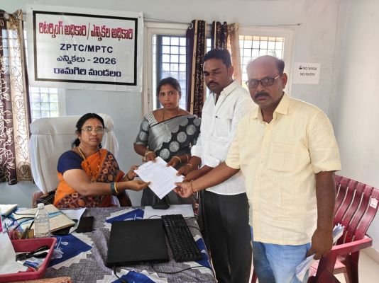 మాదాపురం ఎంపీటీసీ స్థానానికి నామినేషన్ దాఖలు చేసిన టిడిపి అభ్యర్థి గంగావతి!¡