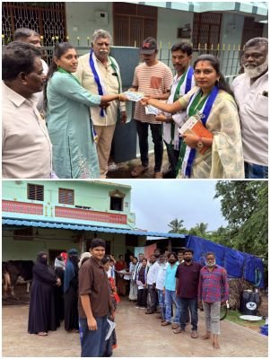 జోరువానలోనూ ఆగని వైఎస్సార్‌సీపీ ప్రచారం!