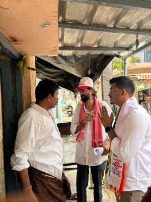 21వ డివిజన్ లో వెంకట సాయి ప్రచారహోరు..