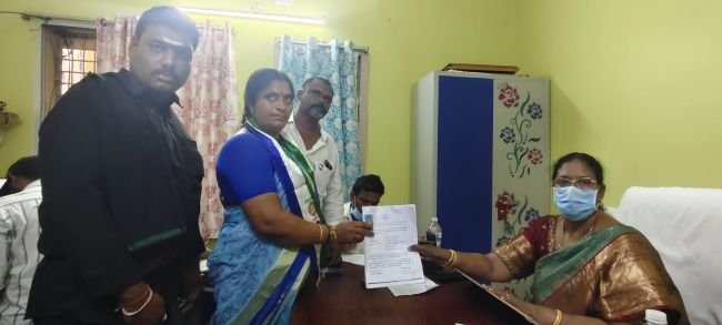 వేమవరం ఎంపీటీసీ అభ్యర్థిగా యలమర్తి అనిత నామినేషన్