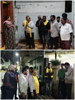 పలమనేరు 19వ వార్డులో టీడీపీ అభ్యర్థి నాగరాజా ప్రచారం