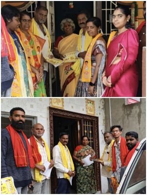 25వ వార్డులో జయలక్ష్మి రమేష్ విస్తృత ప్రచారం