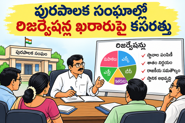పురపాలక సంఘాల్లో రిజర్వేషన్ల ఖరారుపై కసరత్తు