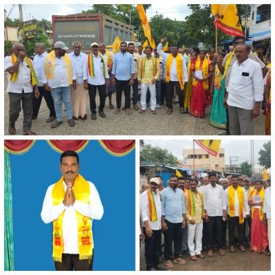 350 మందితో భారీ ర్యాలీ.. టీడీపీ అభ్యర్థికి నాయకుల మద్దతు