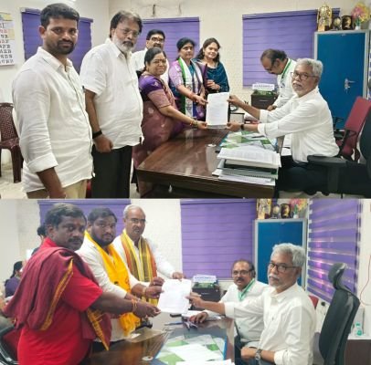 నెల్లిమర్ల జెడ్పీటీసీ స్థానానికి నలుగురు నామినేషన్లు దాఖలు