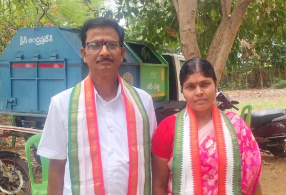 బ్రహ్మసముద్రం మండలంలో భార్యాభర్తలు ఇద్దరు కాంగ్రెస్ అభ్యర్థులుగా నామినేషన్.