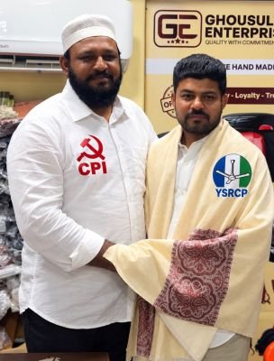 వైసీపీ మేయర్ అభ్యర్థి రమేష్ గౌడ్‌కు సూఫీ ఖాజా హుస్సేన్ మద్దతు  స్వయంగా కలిసి మద్దతు కోరిన బీసీ రమేష్ గౌడ్