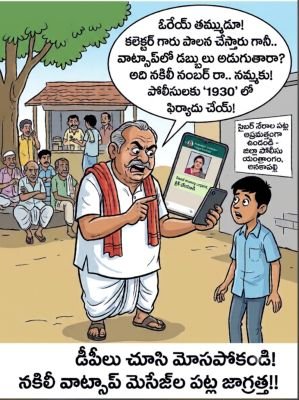 కలెక్టర్ పేరుతో నకిలీ వాట్సాప్ సందేశాలు: ప్రజలు అప్రమత్తంగా ఉండాలి
