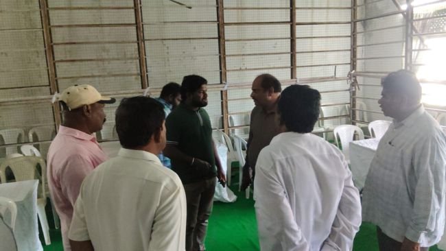 కౌంటింగ్ కేంద్రాన్ని పరిశీలించిన అధికారులు