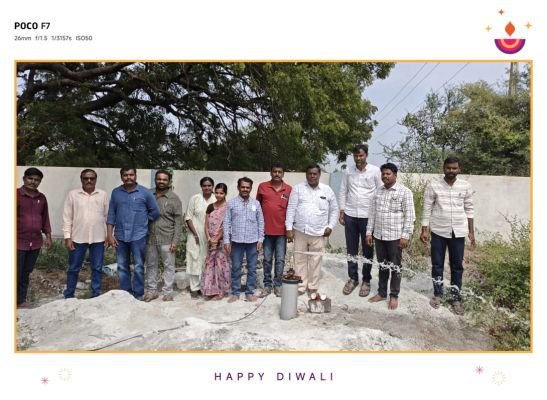 కడవెరుగు ప్రైమరీ స్కూల్లో నూతన బోరు మోటార్ ఫిట్టింగ్ .