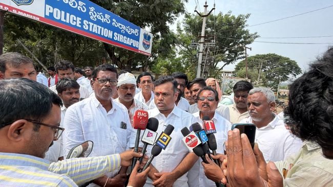 *సర్పంచ్‌ పై కాంగ్రెస్ నాయకుల దాడి.. ప్రజాస్వామ్యం పై దౌర్జన్యమా జిఎంఆర్*