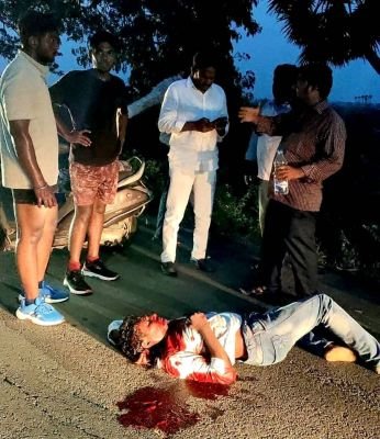 గోవాడ శివాలయం వద్ద రోడ్డు ప్రమాదం