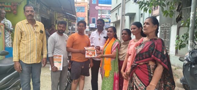 డబుల్ ఇంజిన్ పాలనతో శరవేగంగా ఆంధ్రప్రదేశ్ అభివృద్ధి : 35 వార్డ్ కూటమి అభ్యర్థిని ఎస్.విద్యాధరి స్పష్టం