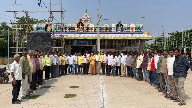 అద్దంకి నాంచారమ్మ తల్లి గుడి దగ్గర పూజలు