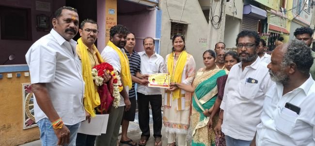 మీ ఇంటి ఆడపడుచు గా ఆశీర్వదించండి  -మారుతి నగర్ ప్రచారంలో గాలి కావ్య 
