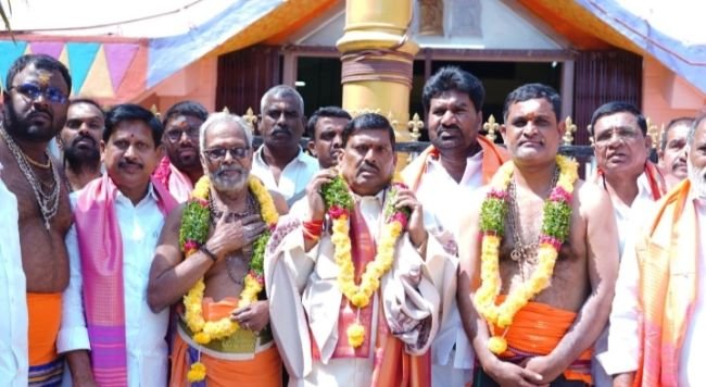 అయ్యప్ప స్వాముల మహా పాదయాత్రను ప్రారంభించిన ఎమ్మెల్యే జిఎంఆర్