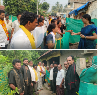 కూటమి అభ్యర్థులను బలపరచండి :ఆత్రేయపురంలో ముదునూరి ఉచ్చిలిలో తోటకూర ఇంటింటా ప్రచారం
