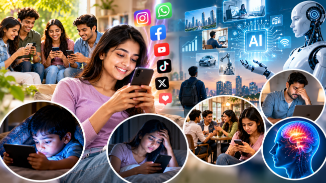  చేతిలో ఫోన్.. మారిన లైఫ్‌స్టైల్! సోషల్ మీడియాతో కొత్త సమస్యలు.. AI వచ్చాక మనిషి జీవితం ఎలా మారుతోంది?