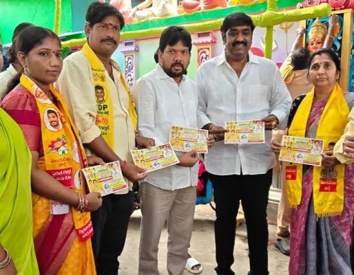 కూటమి అభ్యర్థుల గెలుపు కోరుతూ దేశం నేత నాయుడు విస్తృత ప్రచారం 
