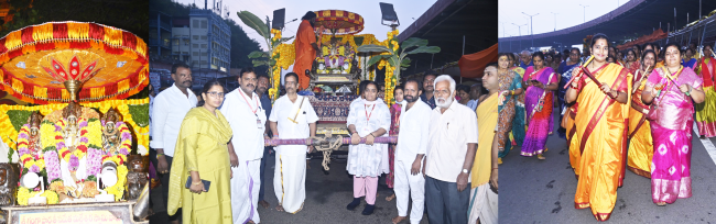 ఆశ్వయుజ పౌర్ణమి సందర్భంగా వైభవంగా ఇంద్రకీలాద్రి గిరి ప్రదక్షిణ