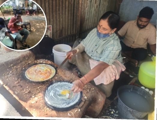 అవ్వ దోసె అంటే.. ఆలా తినాల్సిందే 
