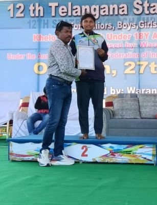రాష్ట్ర స్థాయి అథ్లెటిక్స్ పోటీలకు భూసిమెట్ట విద్యార్థిని ఎంపిక