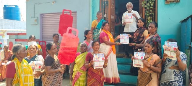 స్వతంత్ర చైర్మన్ అభ్యర్థి ఆర్.వసంతకుమారి ప్రచారానికి విశేష ఆదరణ...!