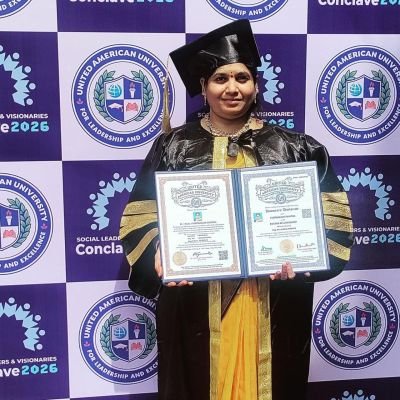 జ్యోతిష్యం లో డాక్టరేట్ సాధించిన ఆర్.సి.పురం వాసి 