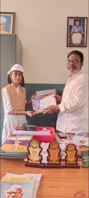 డ్రాయింగ్ పోటీల్లో శ్రీ శారద విద్యానికేతన్ విద్యార్థిని ప్రతిభ