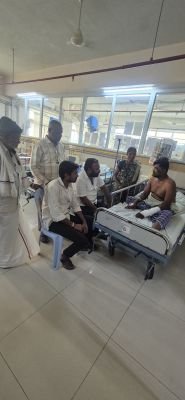శివానంద్ ను పరామర్శించిన మాధవ రెడ్డి!