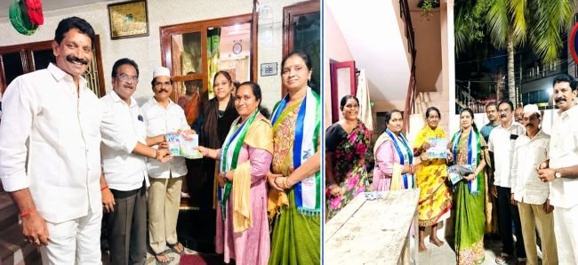 16వ వార్డులో రేవతి గెలుపు కోసం శ్యామలాదేవి ప్రచారం..