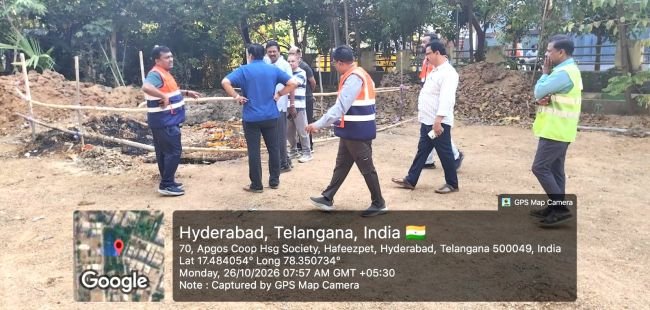  హఫీజ్‌పేట్‌ డివిజన్‌ పలు  కాలనీల్లో పారిశుధ్య పనులపై అధికారులు  ప్రత్యేక తనిఖీలు