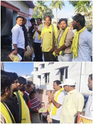 26, 27వ వార్డుల్లో టీడీపీ అభ్యర్థుల తరఫున గిరిధర్ ప్రచారం