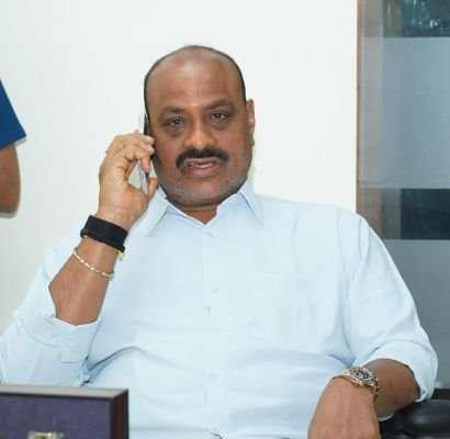 టెలికాన్ఫరెన్స్‌లో మంత్రి అచ్చెన్నాయుడు 