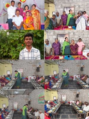 *ఆదరణ సేవ ఫౌండేషన్ లో అన్నదానం* 