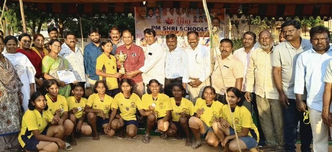 పీ ఎం శ్రీ పాఠశాలల విద్యార్థులకు కబడ్డీ పోటీలు 