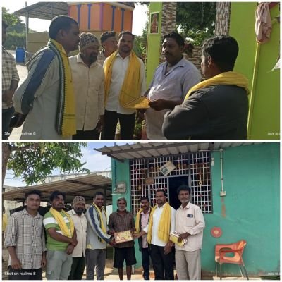 26వ వార్డులో టీడీపీ అభ్యర్థి శ్రీనివాసులు ఇంటింటి ప్రచారం